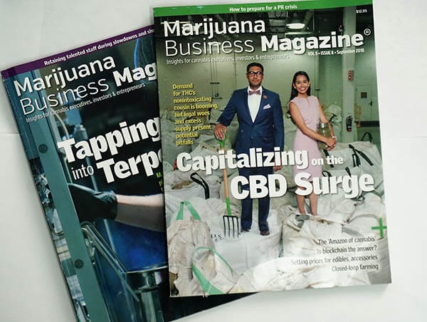Ad in Marijuana Business Magazine