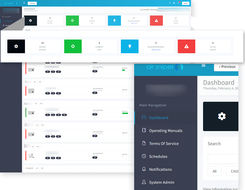 The Air Sniper Dashboard